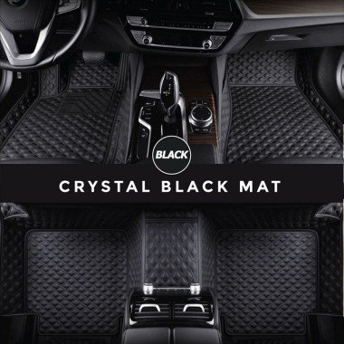 Online Black Crystal Elite Luxury Hybrid Car Floor Mats