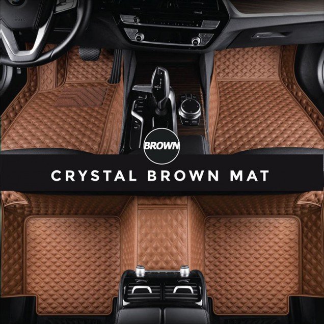 Online Brown Crystal Elite Luxury Hybrid Car Floor Mats