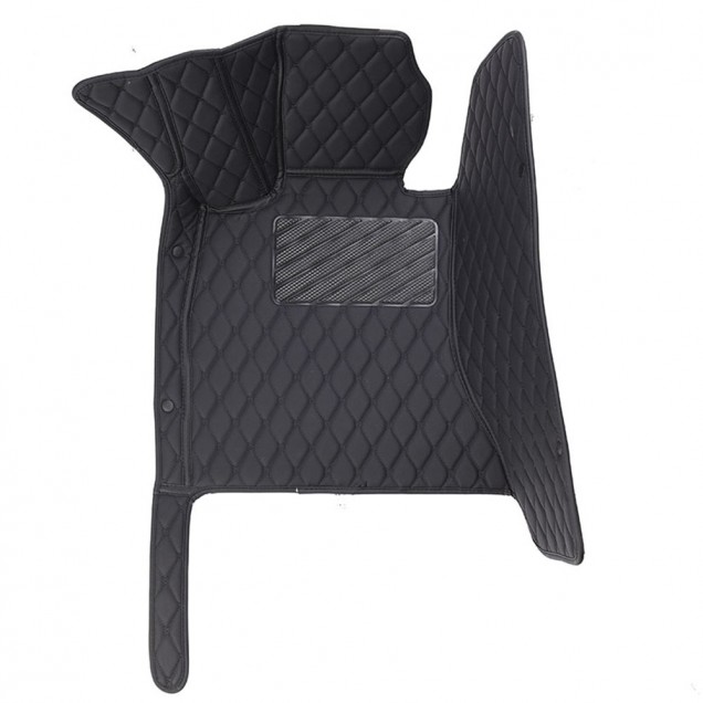 Online Black and Black Stitching Luxury Leather Diamond Car Floor Mats Online Black and Black Stitching Luxury Leather Diamond Car Floor Mats