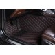 Online Black and Red Stitching Luxury Leather Diamond Car Floor Mats Online Black and Red Stitching Luxury Leather Diamond Car Floor Mats