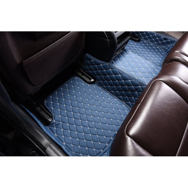 Online Blue Luxury Leather Diamond Car Floor Mats Online Blue Luxury Leather Diamond Car Floor Mats