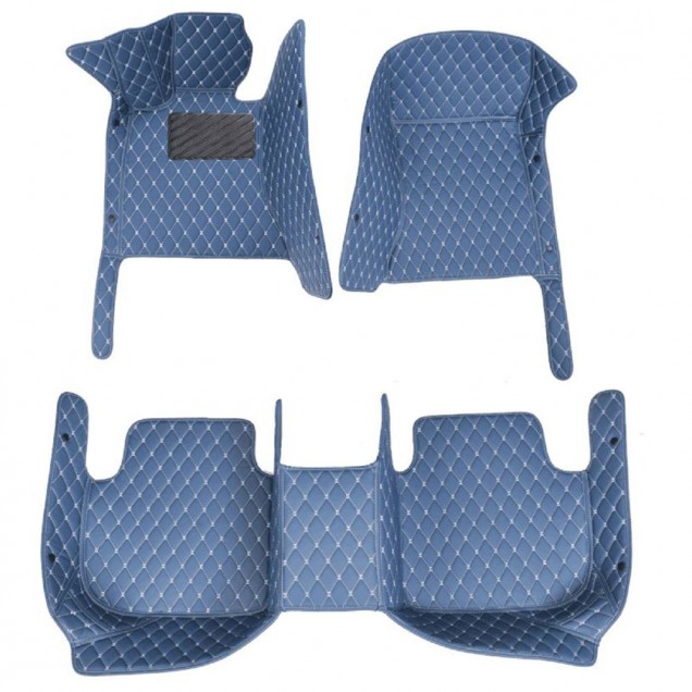 Online Blue Luxury Leather Diamond Car Floor Mats Online Blue Luxury Leather Diamond Car Floor Mats