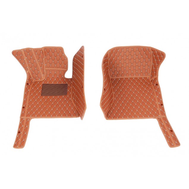 Online Brown Luxury Leather Diamond Car Floor Mats Online Brown Luxury Leather Diamond Car Floor Mats