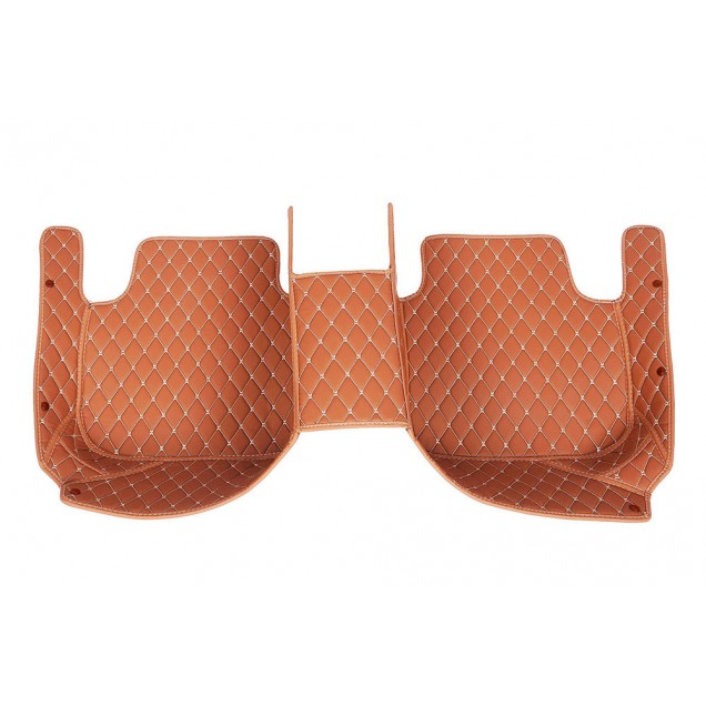 Online Brown Luxury Leather Diamond Car Floor Mats Online Brown Luxury Leather Diamond Car Floor Mats