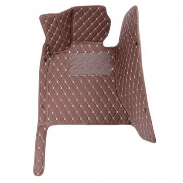 Online Dark Brown Luxury Leather Diamond Car Floor Mats Online Dark Brown Luxury Leather Diamond Car Floor Mats