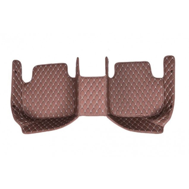 Online Dark Brown Luxury Leather Diamond Car Floor Mats Online Dark Brown Luxury Leather Diamond Car Floor Mats