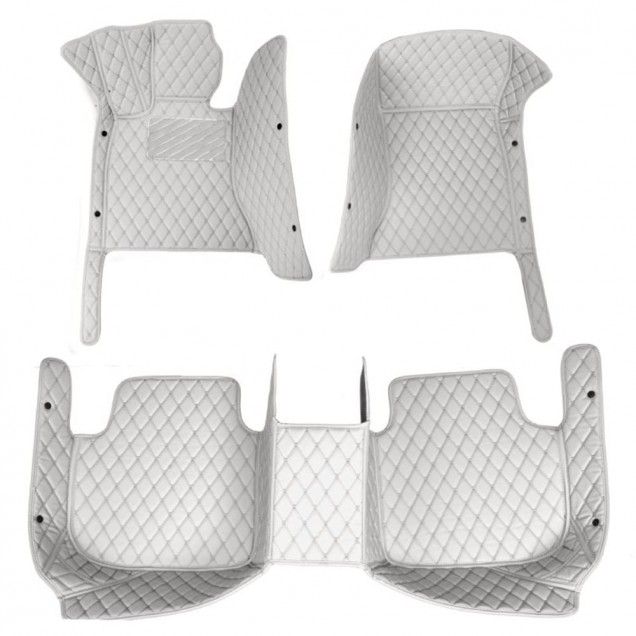 Online Grey Luxury Leather Diamond Car Floor Mats Online Grey Luxury Leather Diamond Car Floor Mats