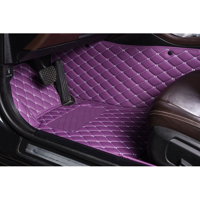 Online Purple Luxury Leather Diamond Car Floor Mats Online Purple Luxury Leather Diamond Car Floor Mats