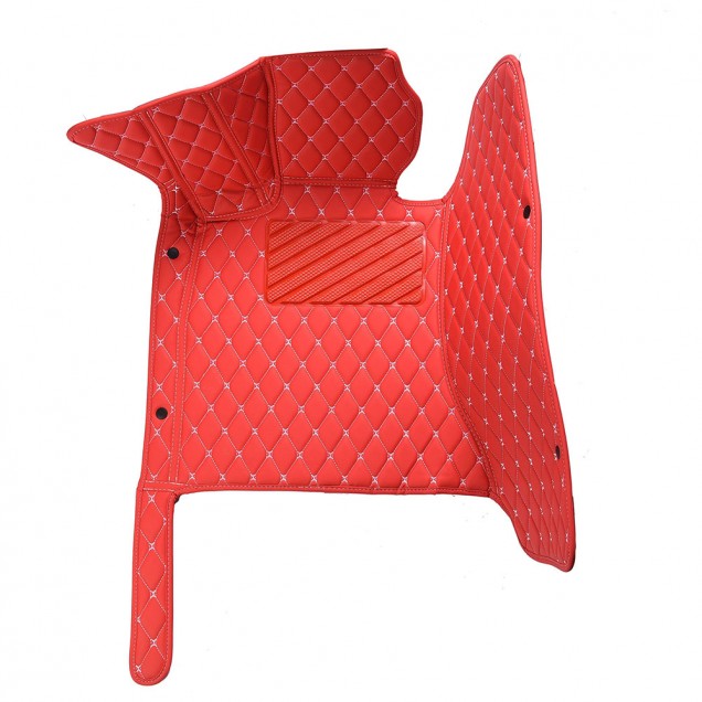 Online Red Luxury Leather Diamond Car Floor Mats Online Red Luxury Leather Diamond Car Floor Mats