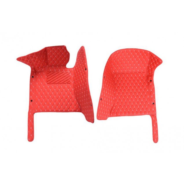 Online Red Luxury Leather Diamond Car Floor Mats Online Red Luxury Leather Diamond Car Floor Mats