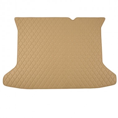 Online Beige Luxury Leather Diamond Trunk Base Mats