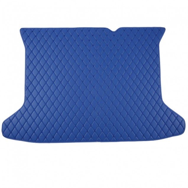 Online Blue Luxury Leather Diamond Trunk Base Mats