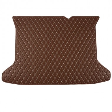 Online Dark Brown Luxury Leather Diamond Trunk Base Mats