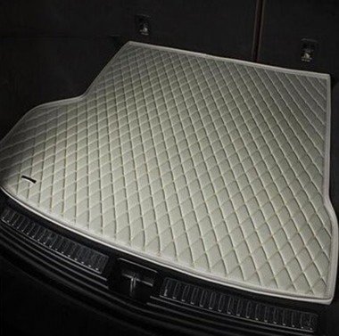 Online Grey Luxury Leather Diamond Trunk Base Mats