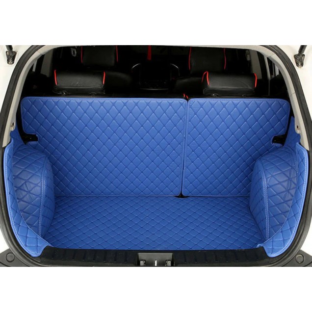 Online Blue Full Cover Luxury Leather Diamond Trunk Car Floor Mats Online Blue Full Cover Luxury Leather Diamond Trunk Car Floor Mats
