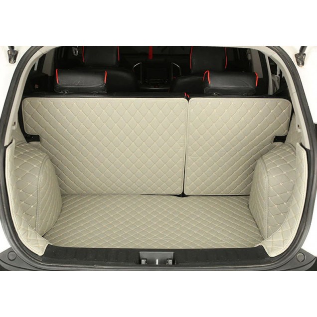 Online Grey Full Cover Luxury Leather Diamond Trunk Car Floor Mats Online Grey Full Cover Luxury Leather Diamond Trunk Car Floor Mats