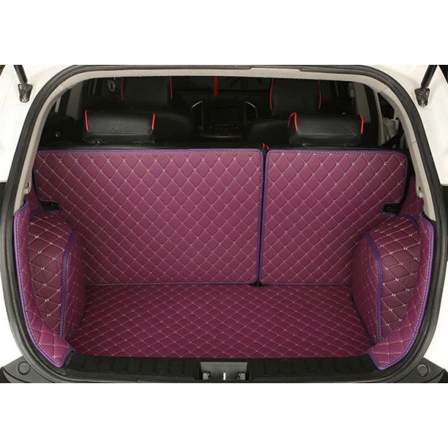 Online Purple Full Cover Luxury Leather Diamond Trunk Car Floor Mats Online Purple Full Cover Luxury Leather Diamond Trunk Car Floor Mats
