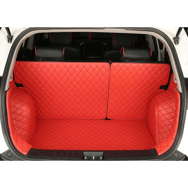 Online Red Full Cover Luxury Leather Diamond Trunk Car Floor Mats Online Red Full Cover Luxury Leather Diamond Trunk Car Floor Mats