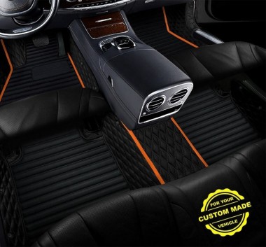 Online Orange Hybrid Line Series Premium Car Floor Mats