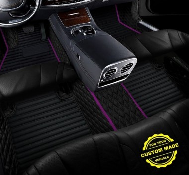 Online Purple Hybrid Line Series Premium Car Floor Mats