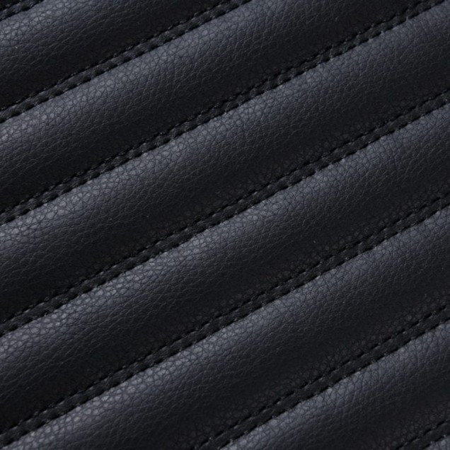 Online Black Luxury Leather Stripe Car Floor Mats
