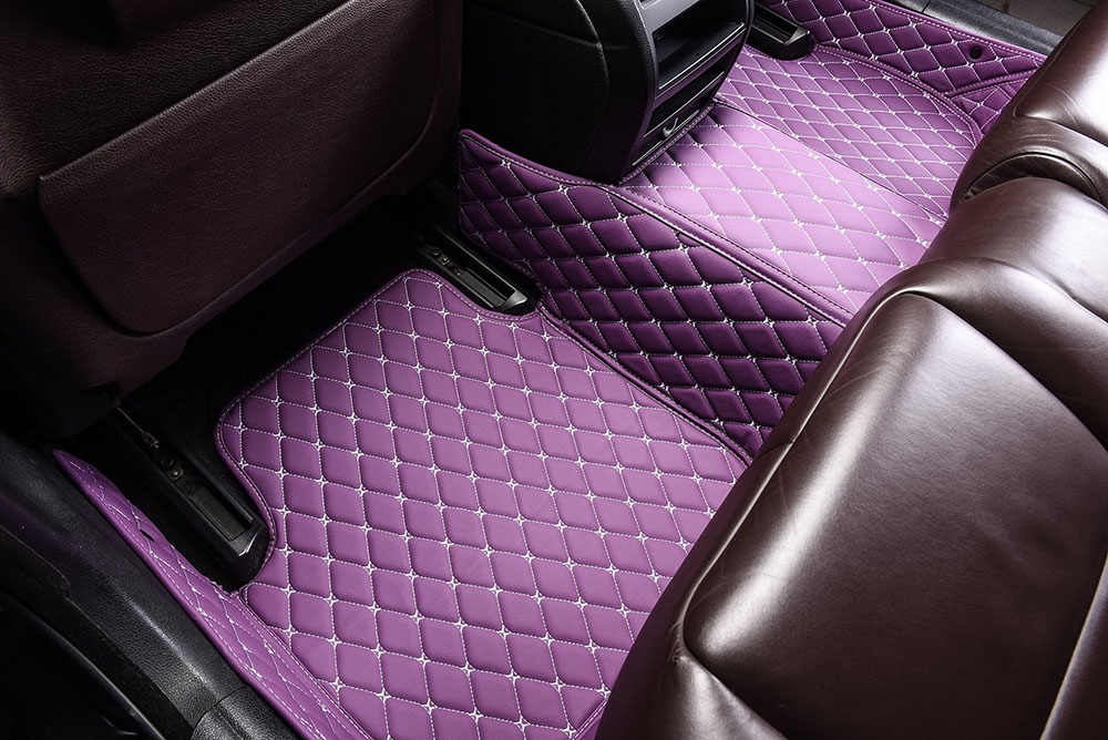Online Purple Custom Diamond Car Mats