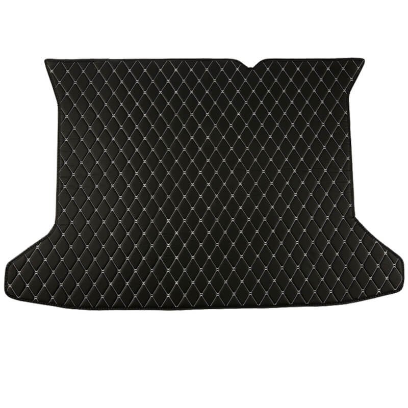 Online Black and White Stitching Luxury Leather Diamond Trunk Base Mats