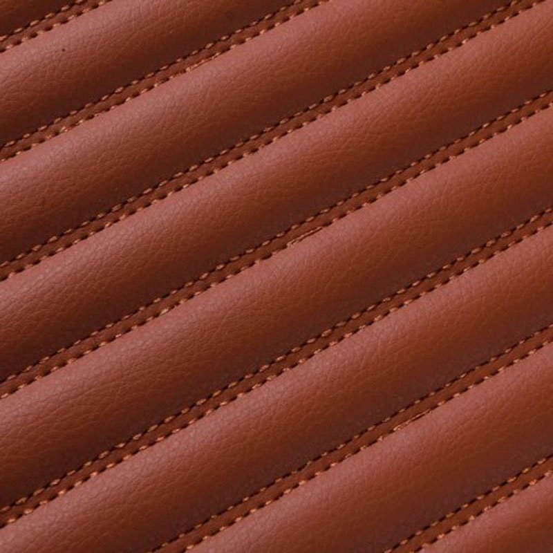 Online Brown Luxury Leather Stripe Car Mats